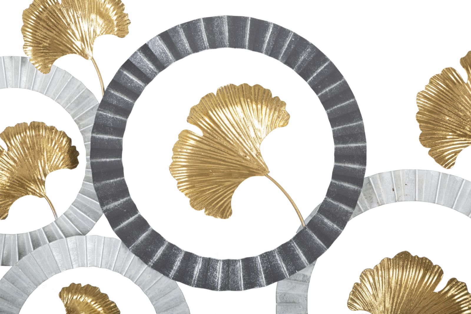 Wanddecoratie Arty Metaal Goud 126×58 cm