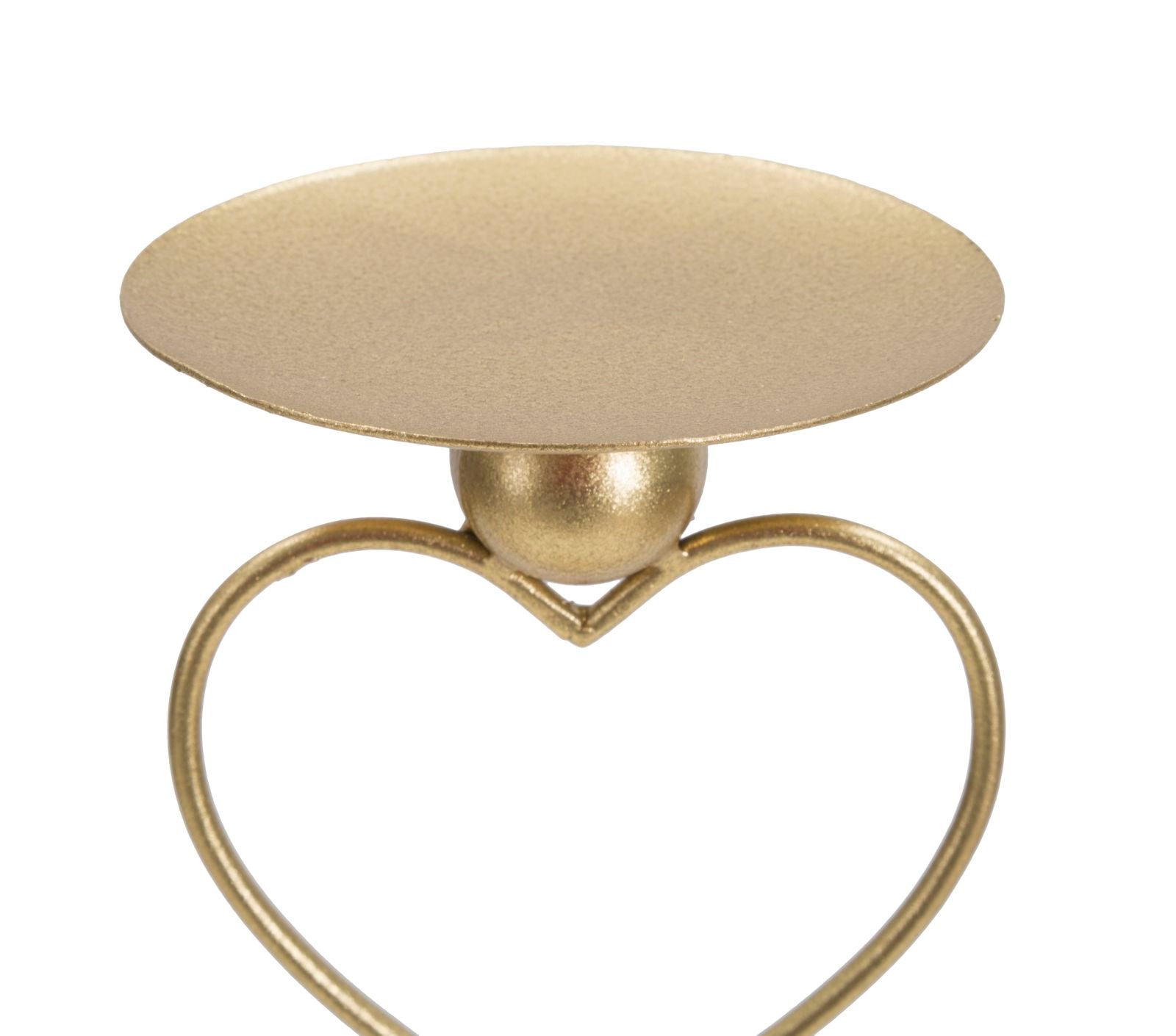 Elegant Hearts Kandelaar Goud Metaal Marmer 15×32 cm