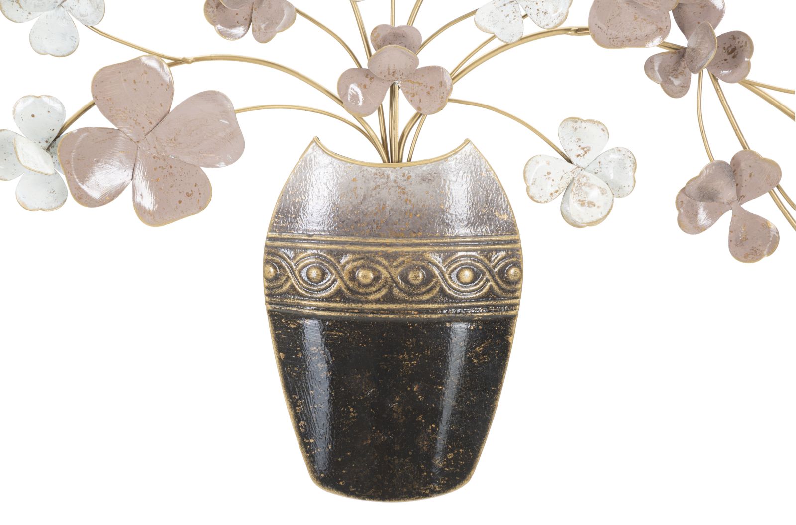 Vase Elegance Wanddecoratie Metaal 88×46 cm