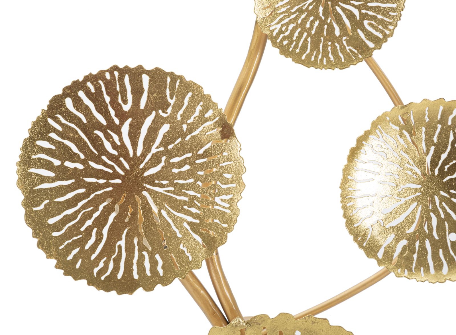 Dishi Glow Wandlamp Metaal Goud 69×38 cm