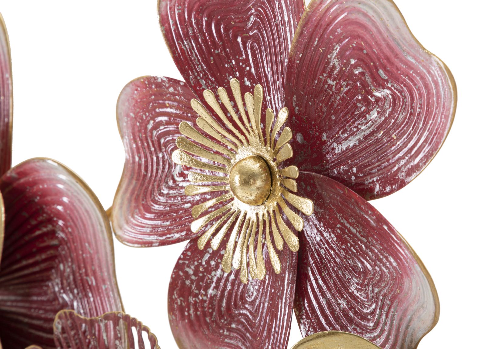 Lobi Wanddecoratie Metaal Goud Roze 91×51 cm