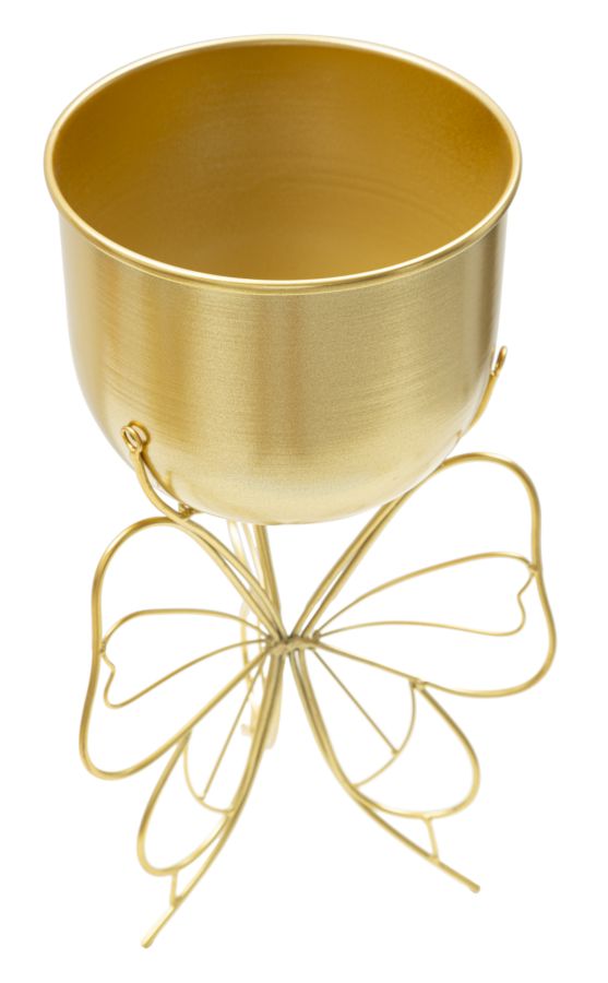 Vaashouder Farfy Goud Metaal Vlinder Ø 22×40 cm